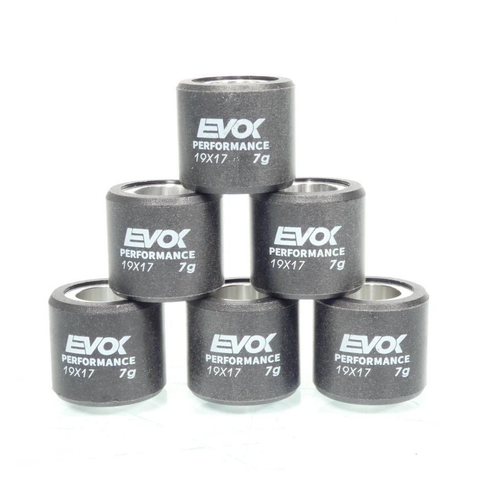 Galet rouleau de variateur EVOK pour scooter Aprilia 125 Scarabeo 2003 à 2020 19x17 7Grs / 100480071 Neuf