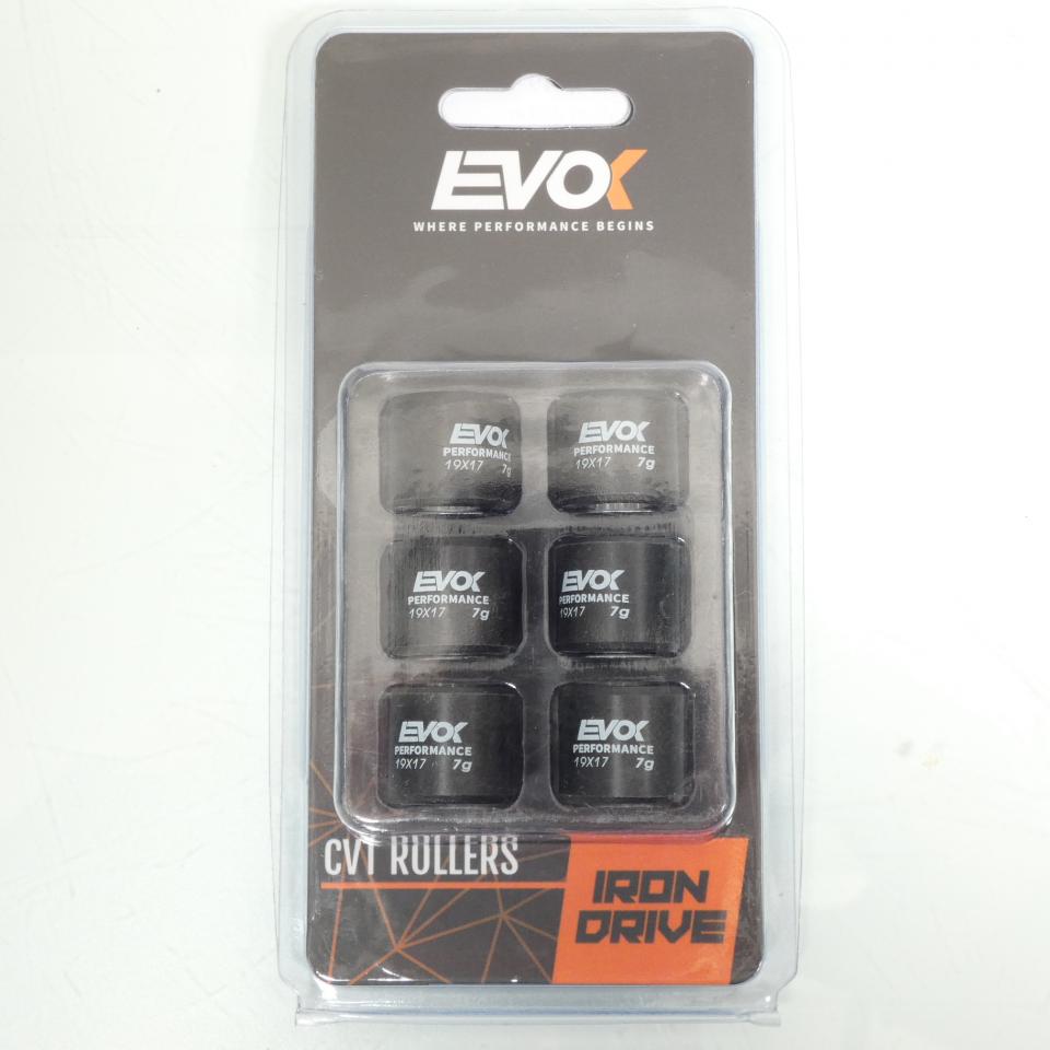 Galet rouleau de variateur EVOK pour scooter Aprilia 125 Scarabeo 2003 à 2020 19x17 7Grs / 100480071 Neuf