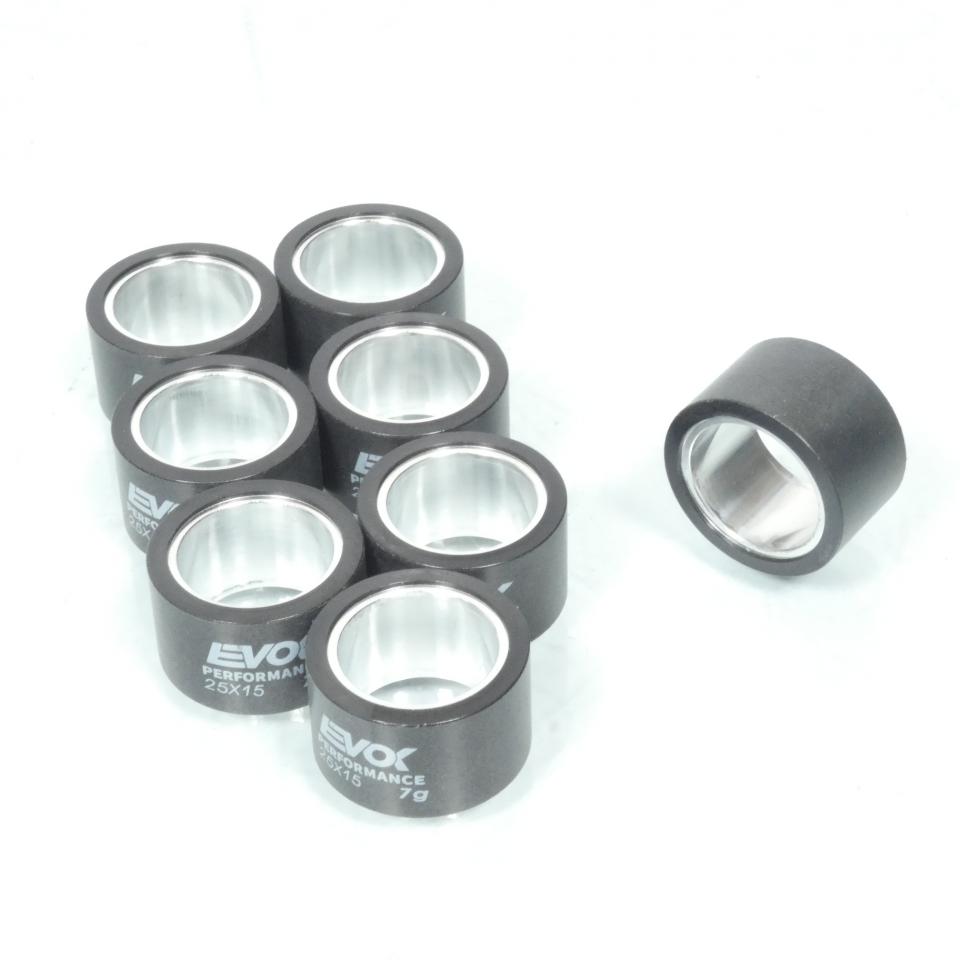 Galet rouleau de variateur EVOK pour scooter Yamaha 500 T-Max Abs 2008 à 2011 25x15 7Grs / 100480135 Neuf