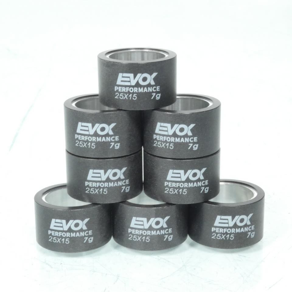 Galet rouleau de variateur EVOK pour scooter Yamaha 500 T-Max Abs 2008 à 2011 25x15 7Grs / 100480135 Neuf