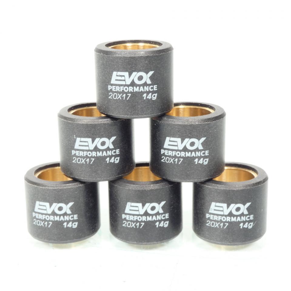 Galet rouleau de variateur EVOK pour scooter MBK 125 Skycruiser 20x17 14Grs / 100480110 Neuf