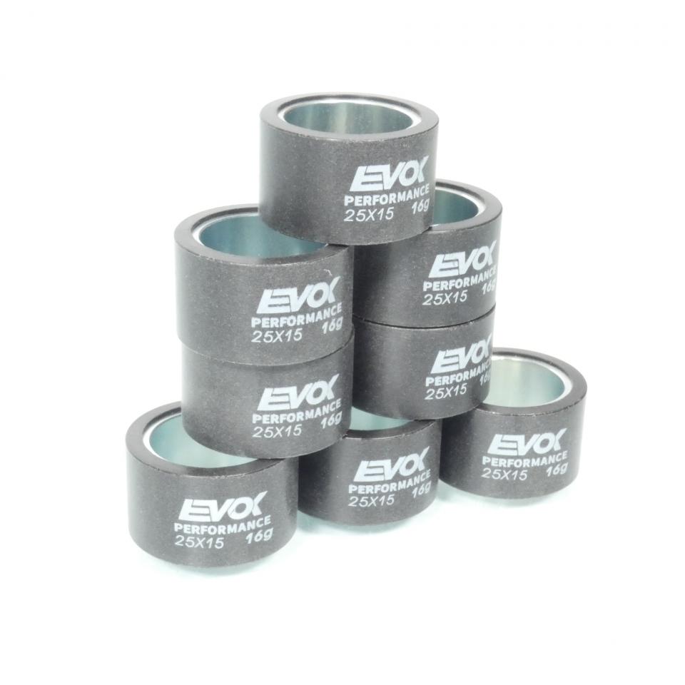 Galet rouleau de variateur EVOK pour scooter Yamaha 400 Majesty Abs 2009 à 2011 25x15 16Grs / 100480143 Neuf