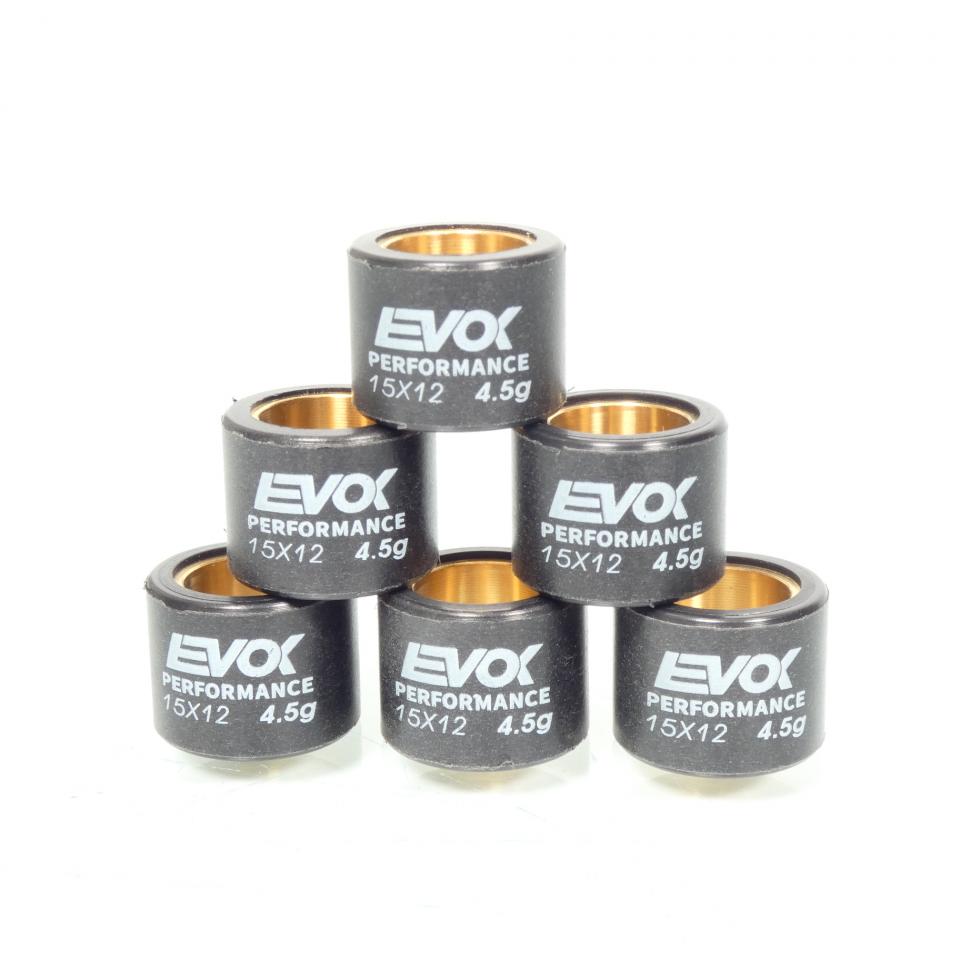 Galet rouleau de variateur EVOK pour scooter MBK 501 Nitro 2020 15x12 4.5Grs / 100480006 Neuf