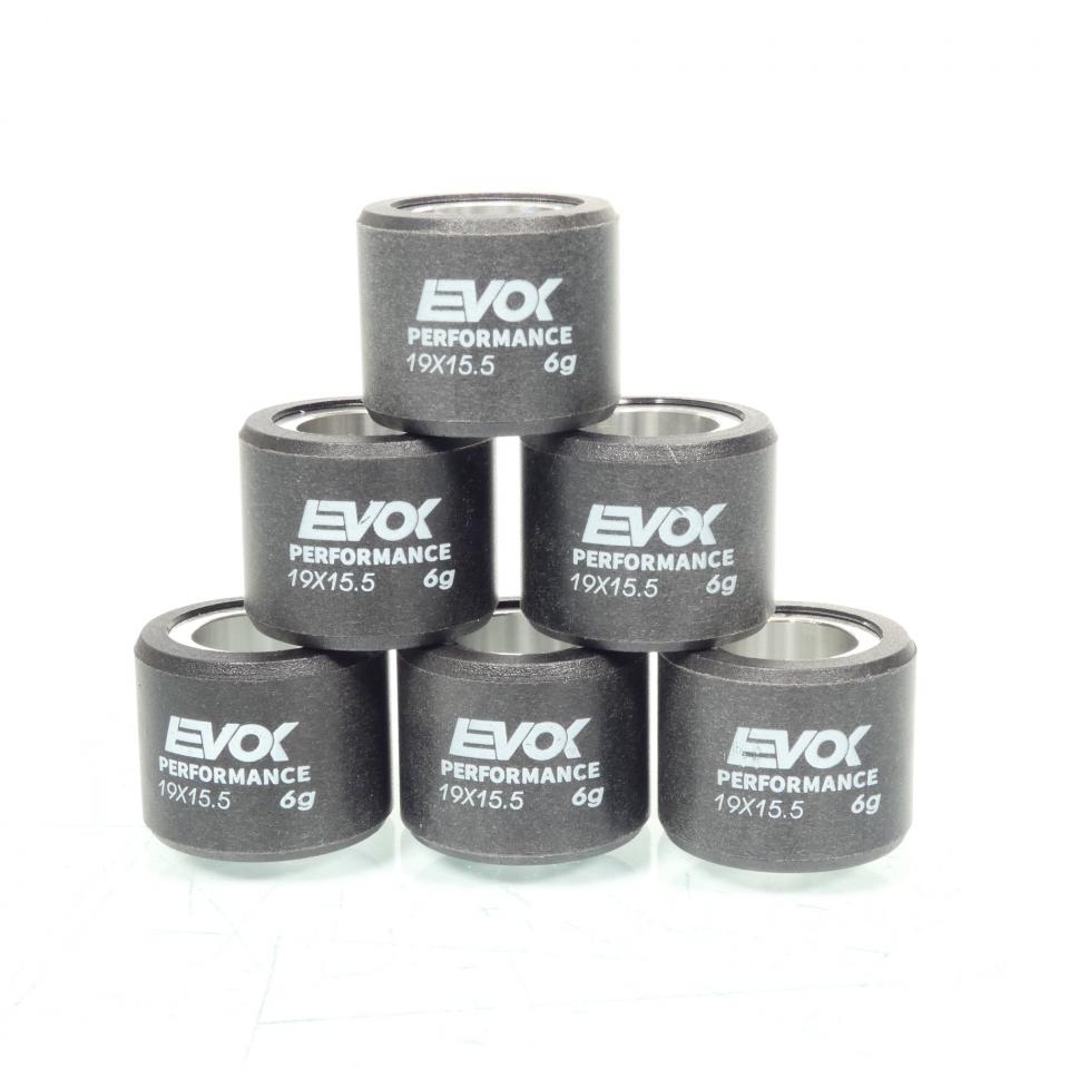 Galet rouleau de variateur EVOK pour scooter Gilera 50 Runner 2000 à 2020 19x15.5 6Grs / 100480062 Neuf