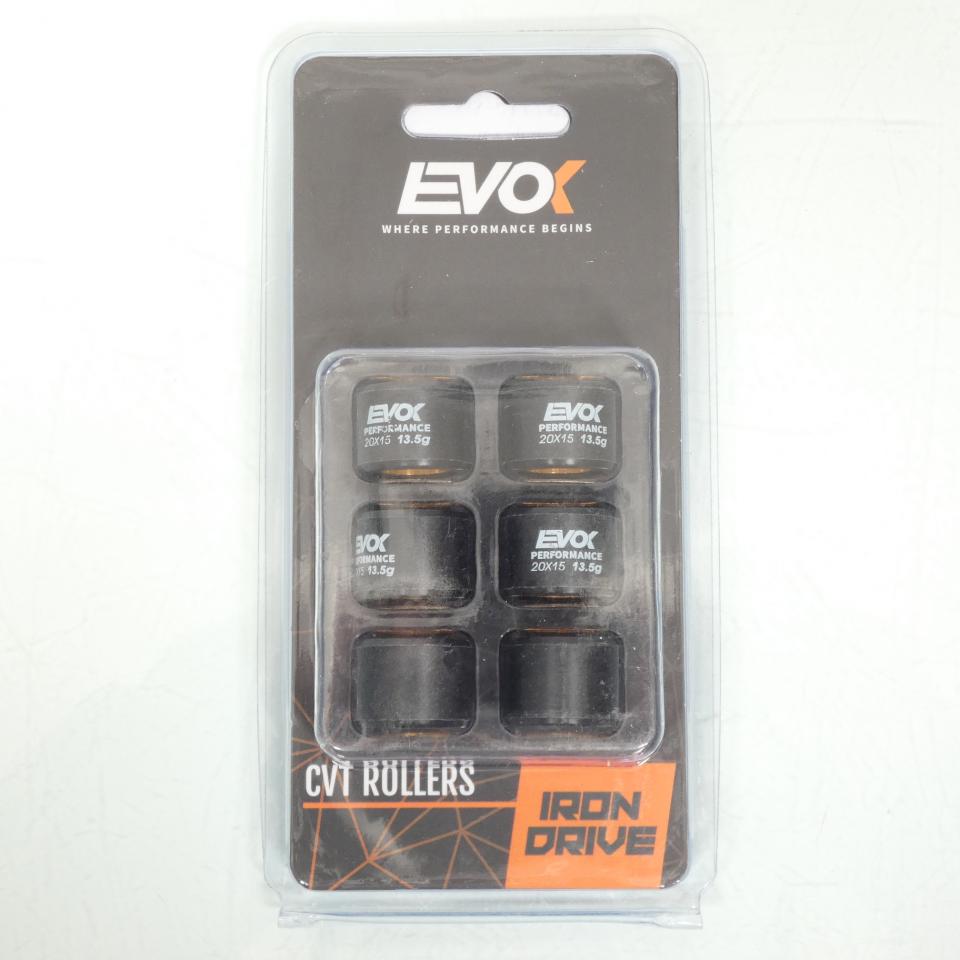 Galet rouleau de variateur EVOK pour scooter Kymco 125 Dink 1997 à 1998 20x15 13.5Grs / 100480098 Neuf