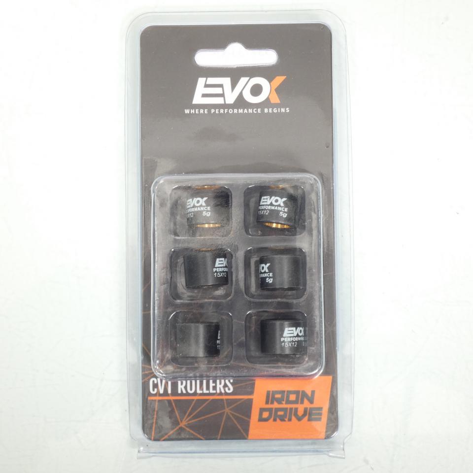 Galet rouleau de variateur EVOK pour scooter Malaguti 50 F12 Phantom 15x12 5Grs / 100480008 Neuf