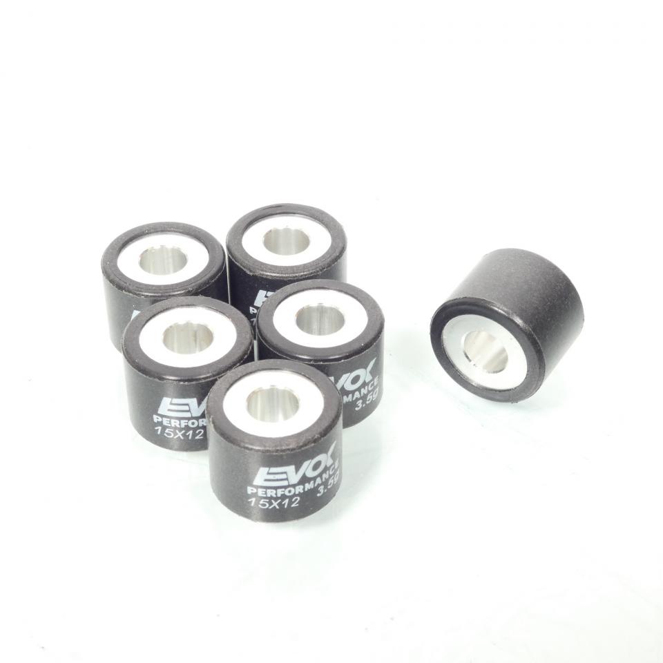 Galet rouleau de variateur EVOK pour scooter MBK 50 Stunt 2020 15x12 3.5Grs / 100480002 Neuf