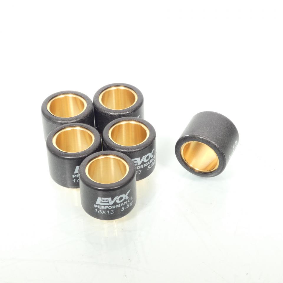 Galet rouleau de variateur EVOK pour scooter Peugeot 50 Kisbee 16x13 5.5Grs / 100480026 Neuf