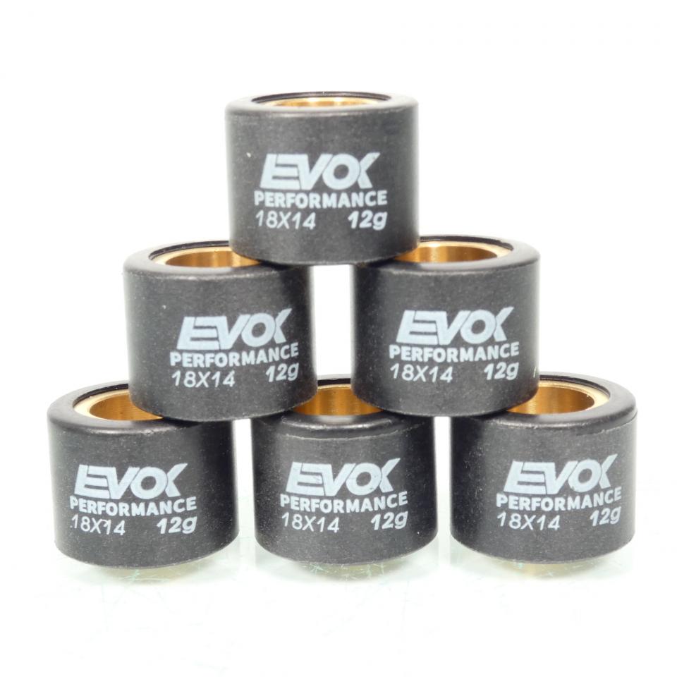 Galet rouleau de variateur EVOK pour scooter Piaggio 125 GTS 2007 à 2020 18x14 12Grs / 100480046 Neuf