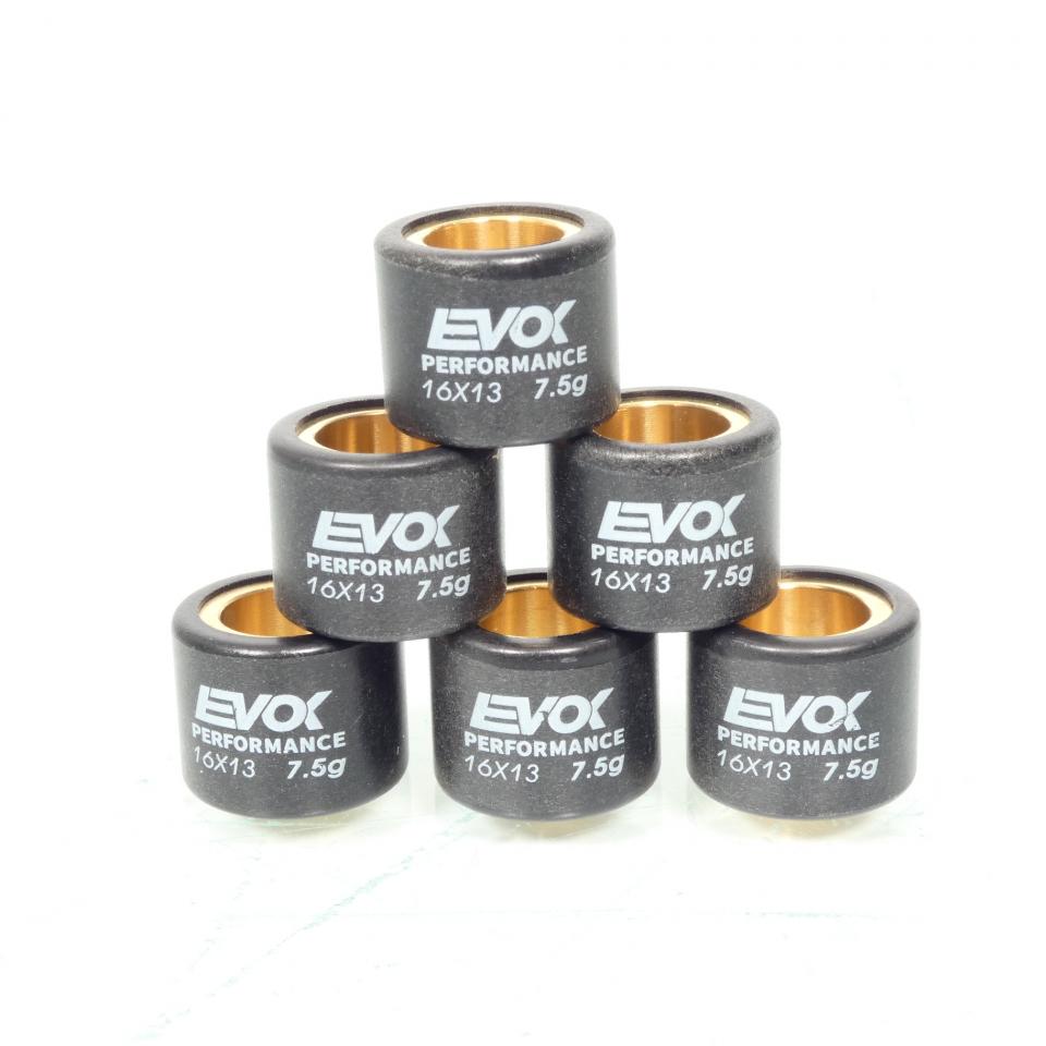 Galet rouleau de variateur EVOK pour scooter Piaggio 50 Typhoon 16x13 7.5Grs / 100480030 Neuf