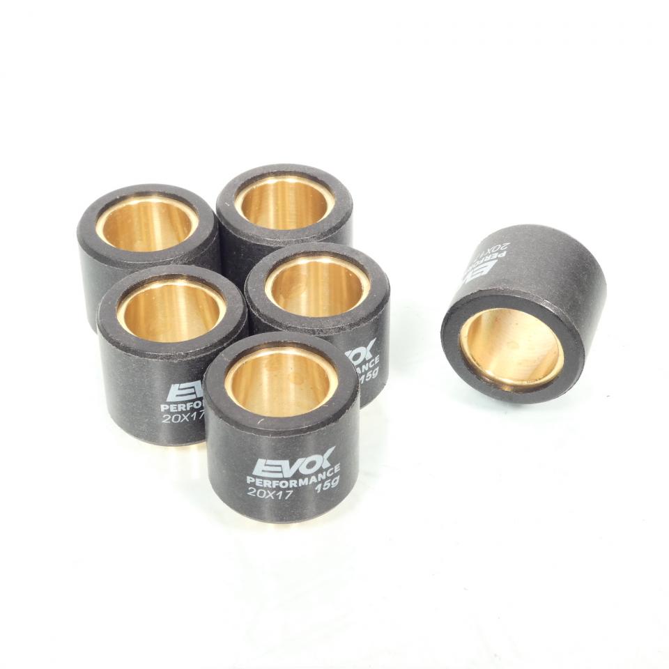 Galet rouleau de variateur EVOK pour scooter Peugeot 125 Satelis 2004 à 2017 20x17 15Grs / 100480111 Neuf