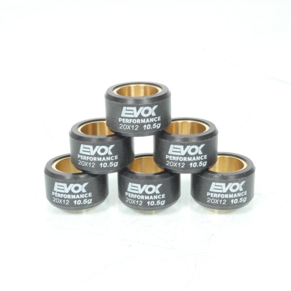 Galet rouleau de variateur EVOK pour scooter Yamaha 125 Majesty 1998 à 2020 20x12 10.5Grs / 100480087 Neuf