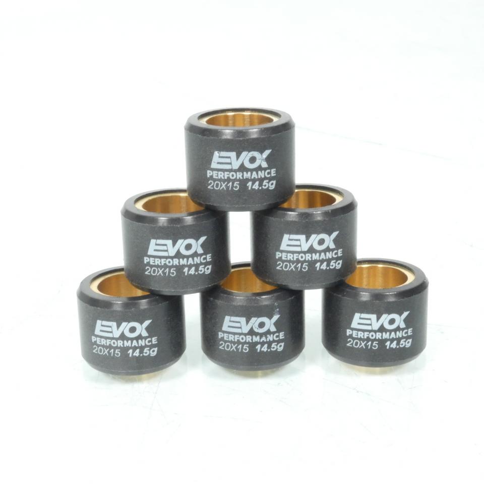 Galet rouleau de variateur EVOK pour scooter Honda 150 PCX 2012 à 2017 20x15 14.5Grs / 100480099 Neuf