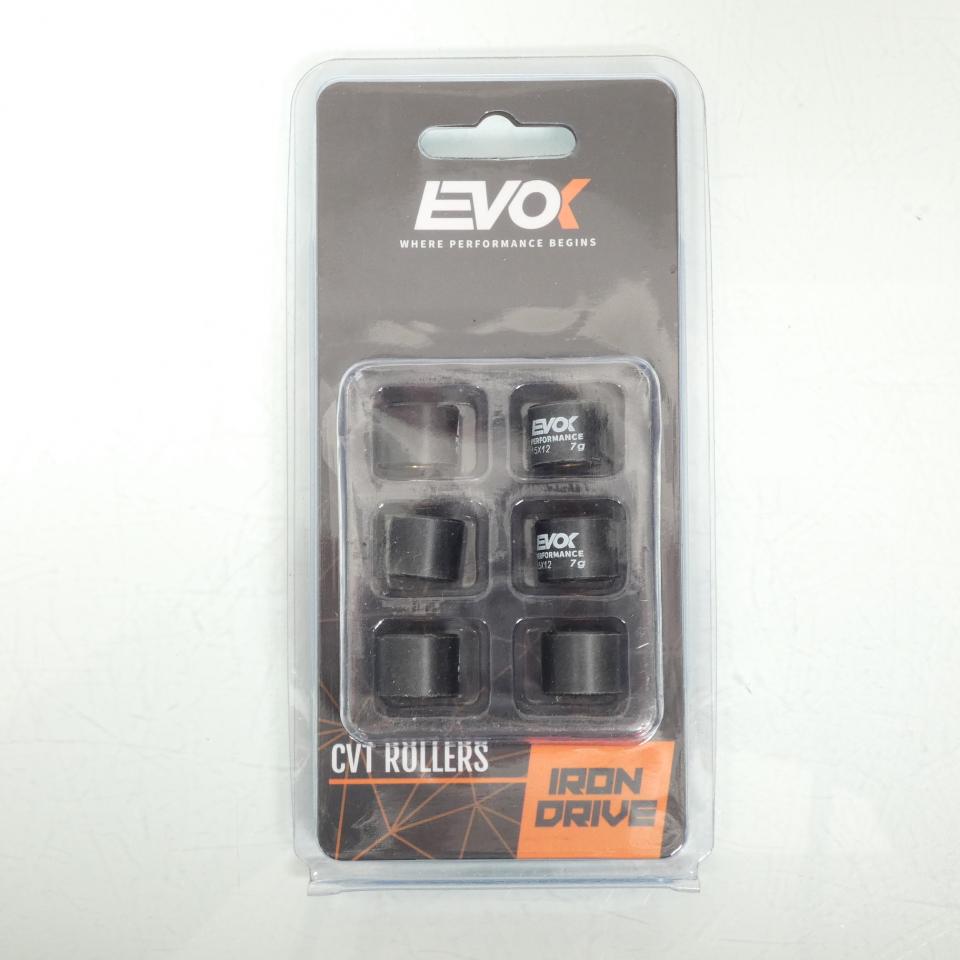 Galet rouleau de variateur EVOK pour scooter Aprilia 50 SR 2020 15x12 7Grs / 100480012 Neuf