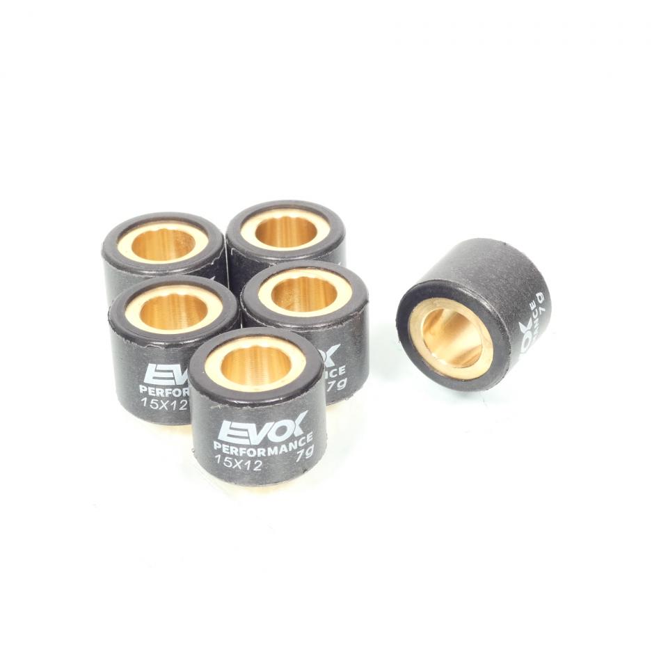 Galet rouleau de variateur EVOK pour scooter Aprilia 50 SR 2020 15x12 7Grs / 100480012 Neuf