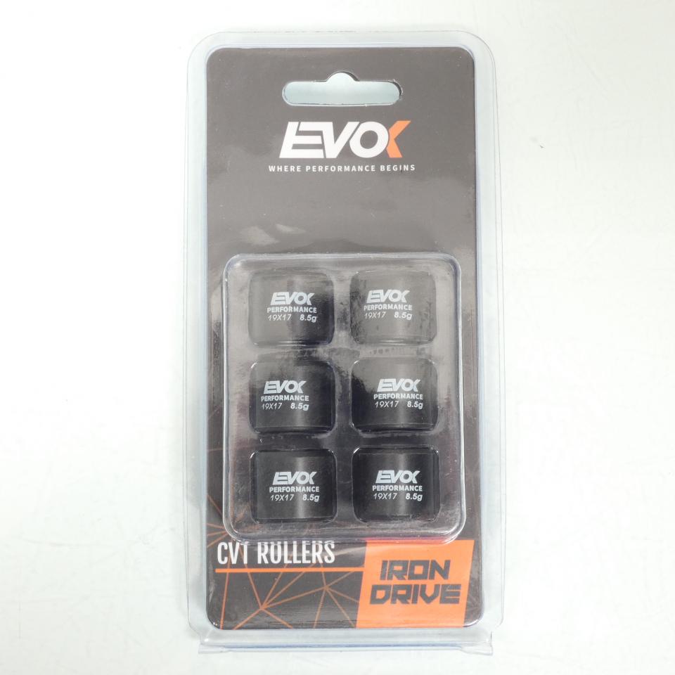 Galet rouleau de variateur EVOK pour scooter Piaggio 125 Beverly 2000 à 2017 19x17 8.5Grs / 100480074 Neuf