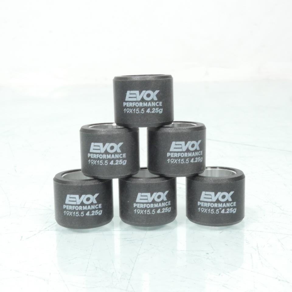 Galet rouleau de variateur EVOK pour scooter Piaggio 50 Liberty 1997 à 2005 19x15.5 4.25Grs / 100480055 Neuf