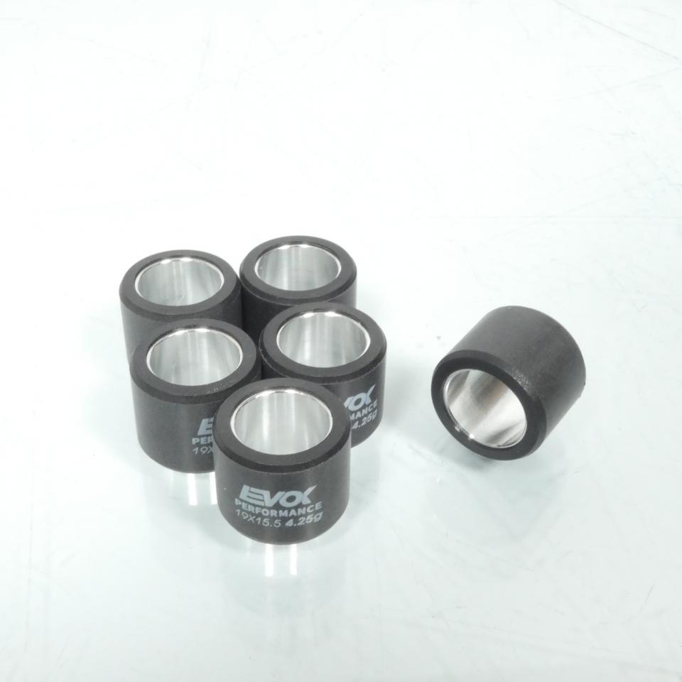 Galet rouleau de variateur EVOK pour scooter Piaggio 50 Liberty 1997 à 2005 19x15.5 4.25Grs / 100480055 Neuf