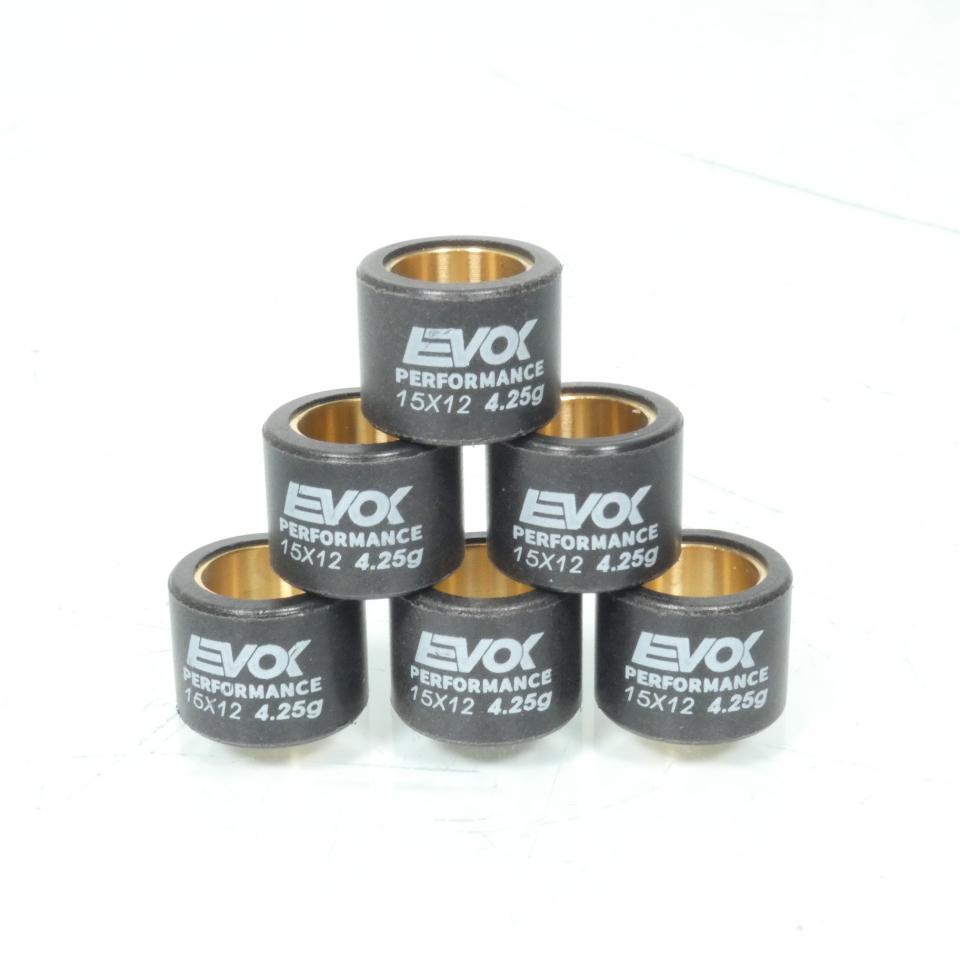 Galet rouleau de variateur EVOK pour scooter Italjet 50 Dragster 15x12 4.25Grs / 100480005 Neuf