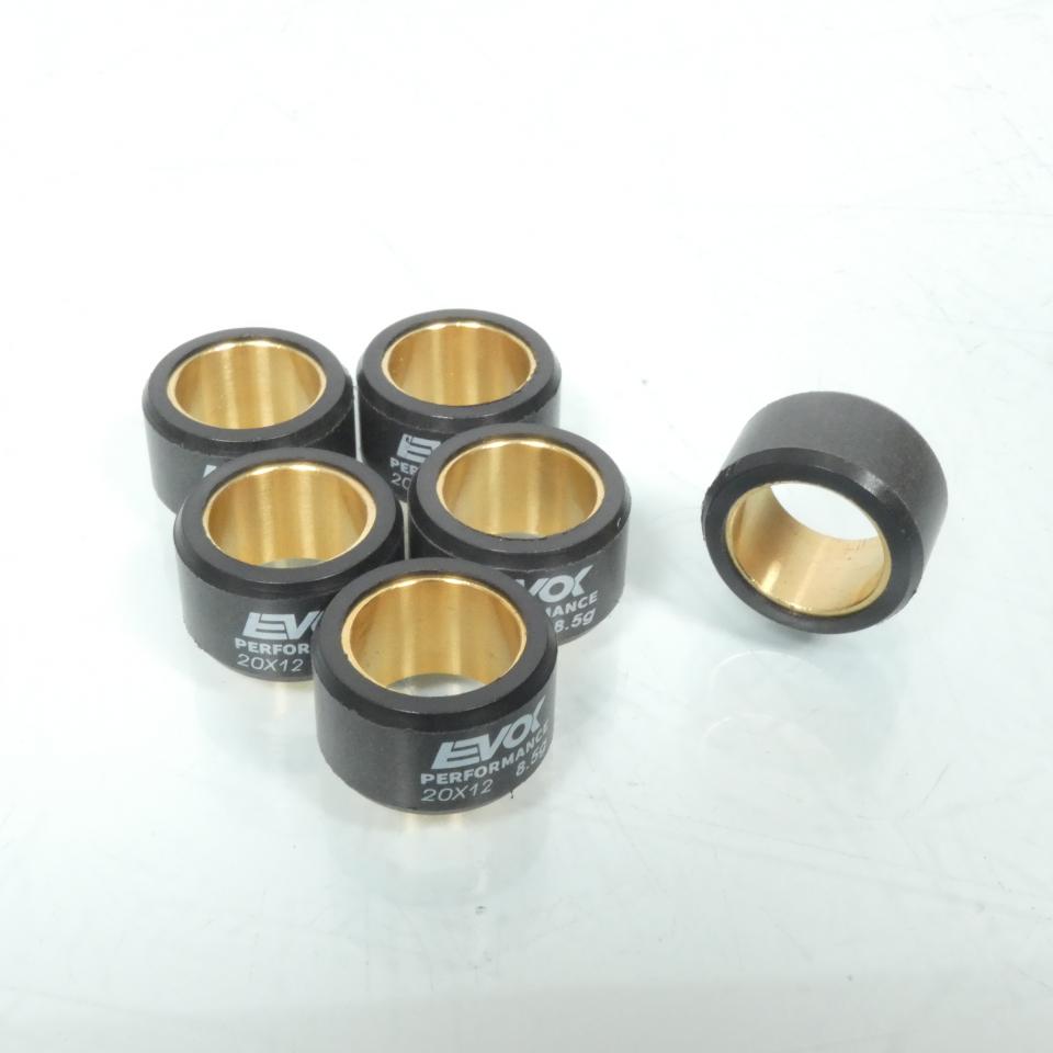 Galet rouleau de variateur EVOK pour scooter Yamaha 125 X-Max 2006 à 2020 20x12 8.5Grs / 100480083 Neuf