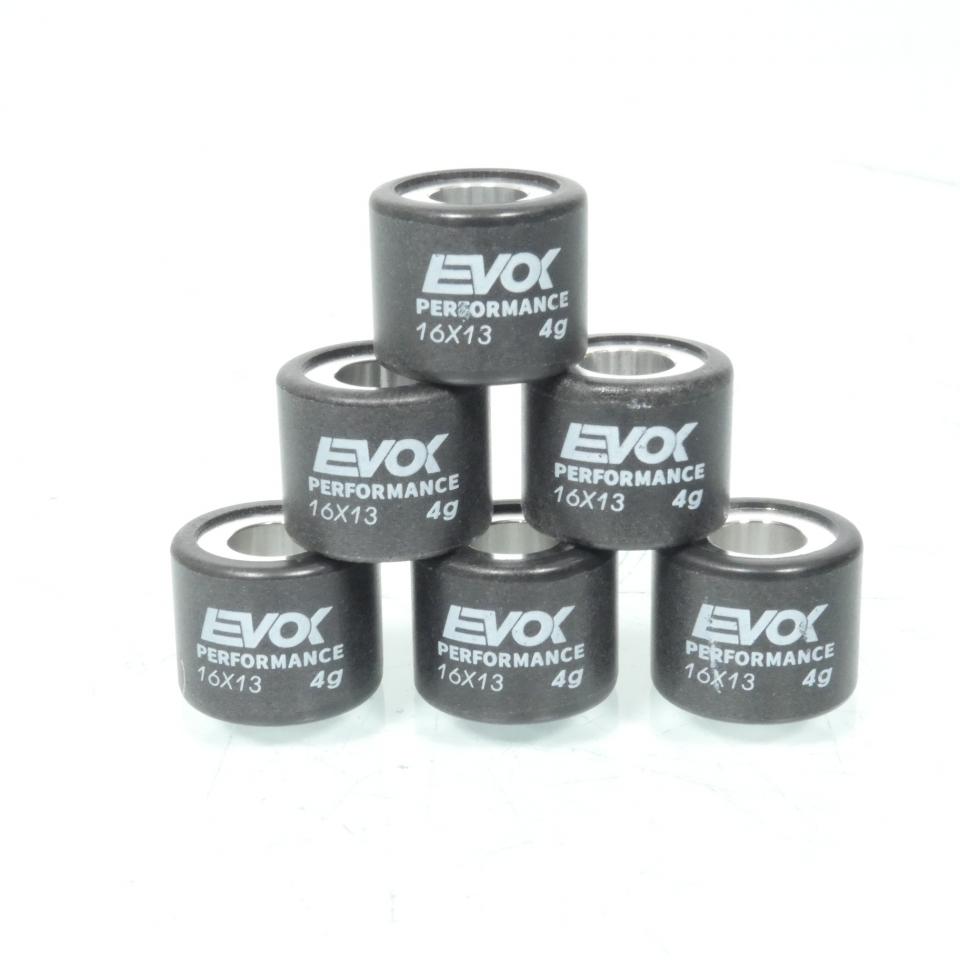 Galet rouleau de variateur EVOK pour mobylette Peugeot 50 103 FOX 2017 16x13 4Grs / 100480021 Neuf