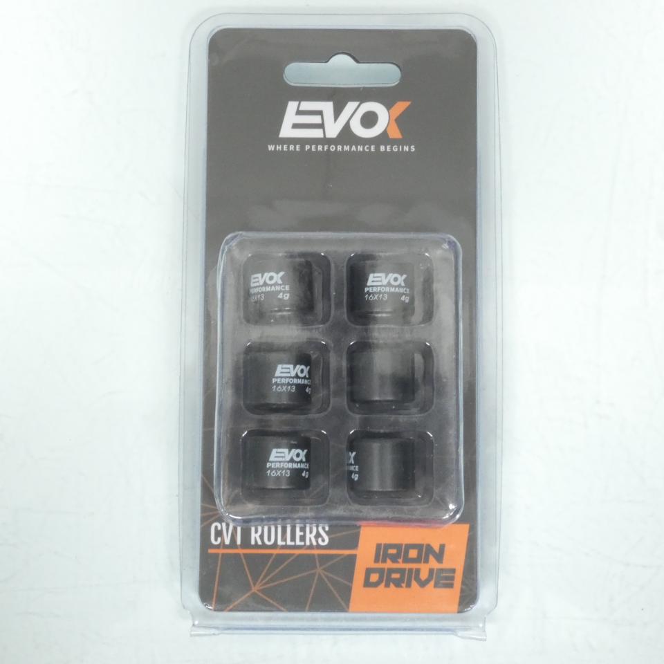 Galet rouleau de variateur EVOK pour mobylette Peugeot 50 103 FOX 2017 16x13 4Grs / 100480021 Neuf