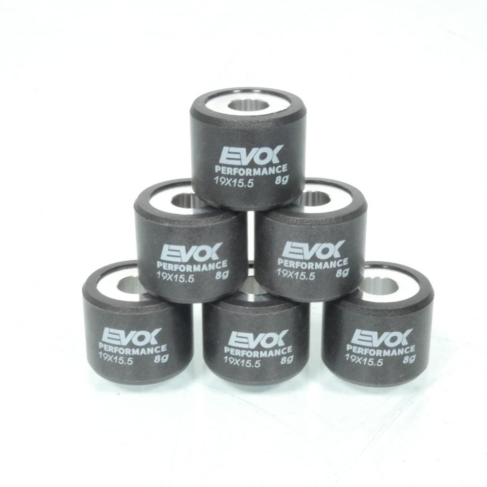 Galet rouleau de variateur EVOK pour scooter Piaggio 50 Vespa LX 2005 à 2020 19x15.5 8Grs / 100480066 Neuf