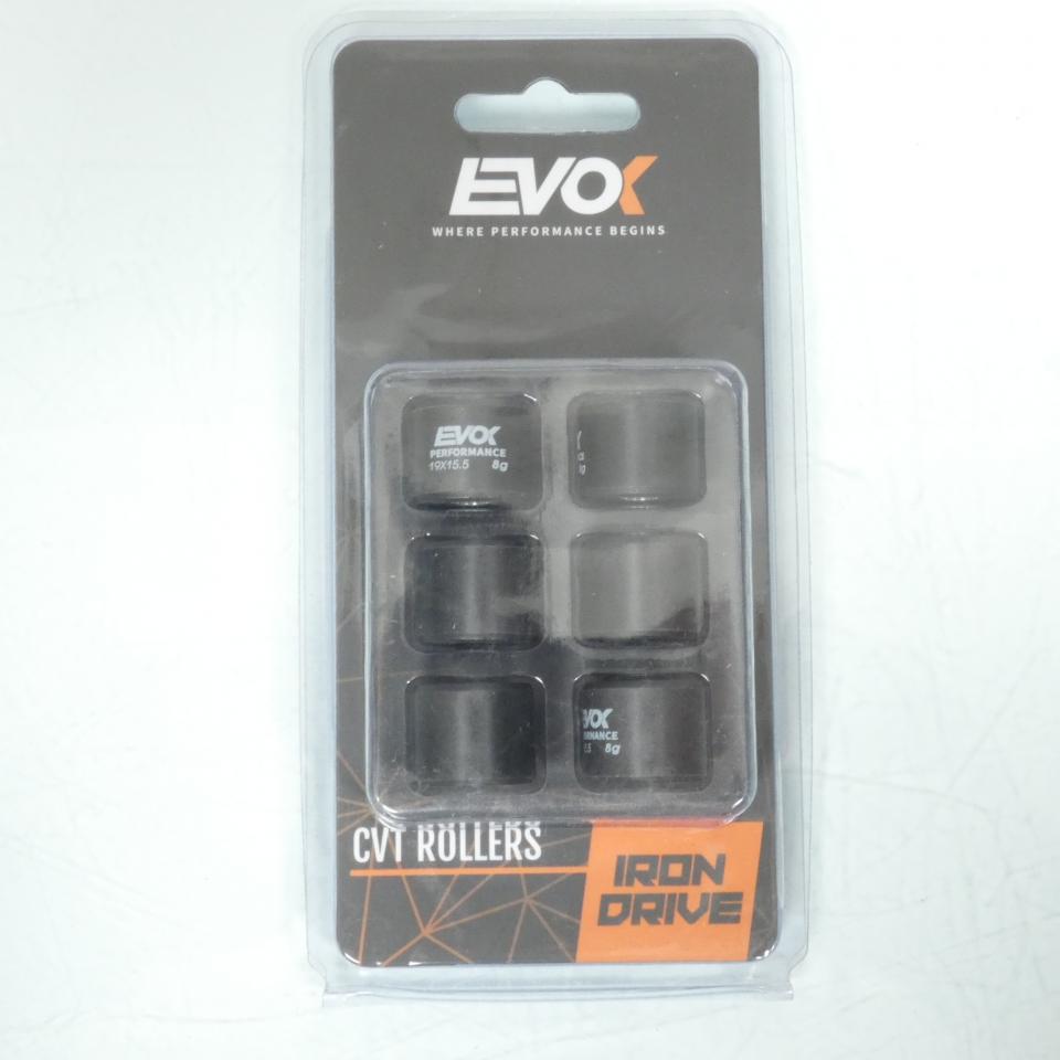 Galet rouleau de variateur EVOK pour scooter Piaggio 50 Vespa LX 2005 à 2020 19x15.5 8Grs / 100480066 Neuf