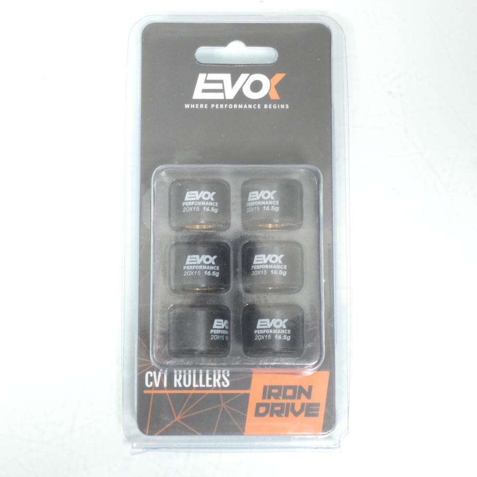 Galet rouleau de variateur EVOK pour scooter Honda 125 Nss Forza Avec Abs 2015 à 2022 20x15 16.5Grs / 100480101 Neuf