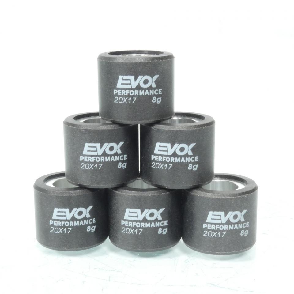 Galet rouleau de variateur EVOK pour scooter Malaguti 125 Phantom Max 2004 à 2010 20x17 8Grs / 100480104 Neuf