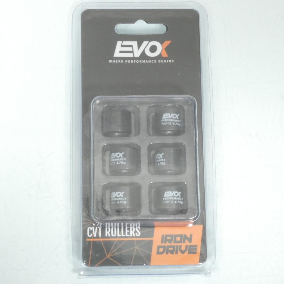 Galet rouleau de variateur EVOK pour scooter Piaggio 50 Typhoon 16x13 4.75Grs / 100480024 Neuf