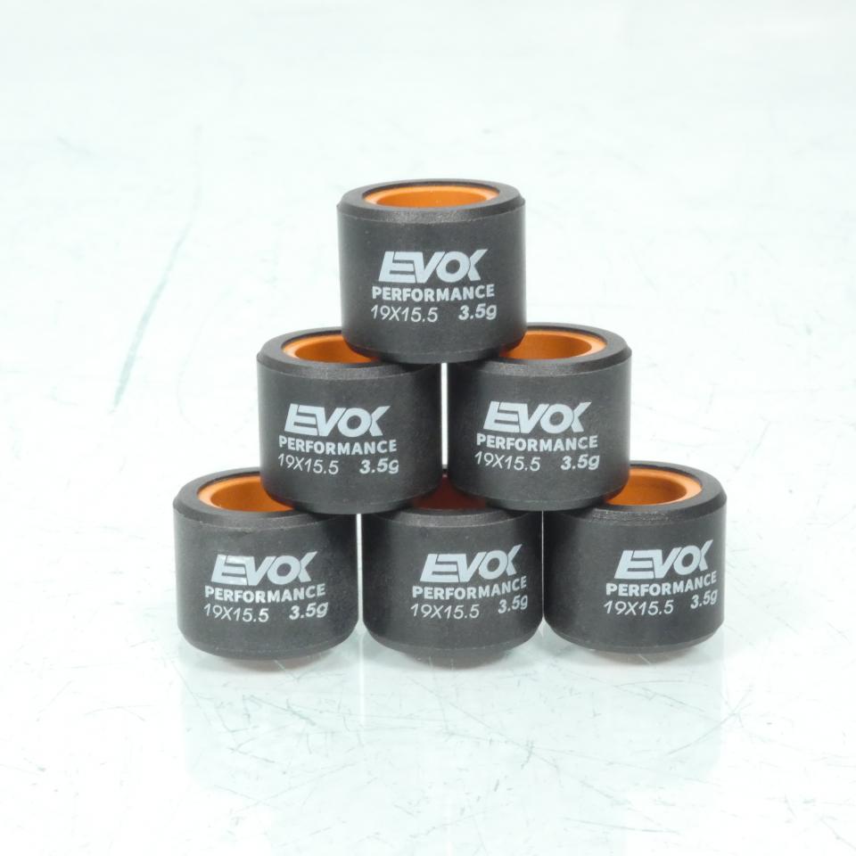 Galet rouleau de variateur EVOK pour scooter Piaggio 50 Fly 2T 2003 à 2020 19x15.5 3.5Grs / 100480052 Neuf