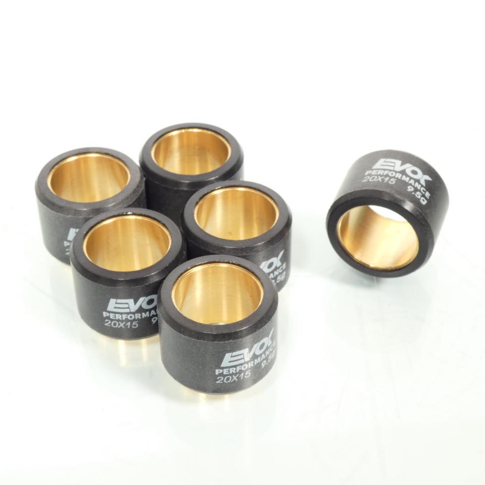 Galet rouleau de variateur EVOK pour scooter Honda 125 PCX 2010 à 2017 20x15 9.5Grs 100480094 Neuf