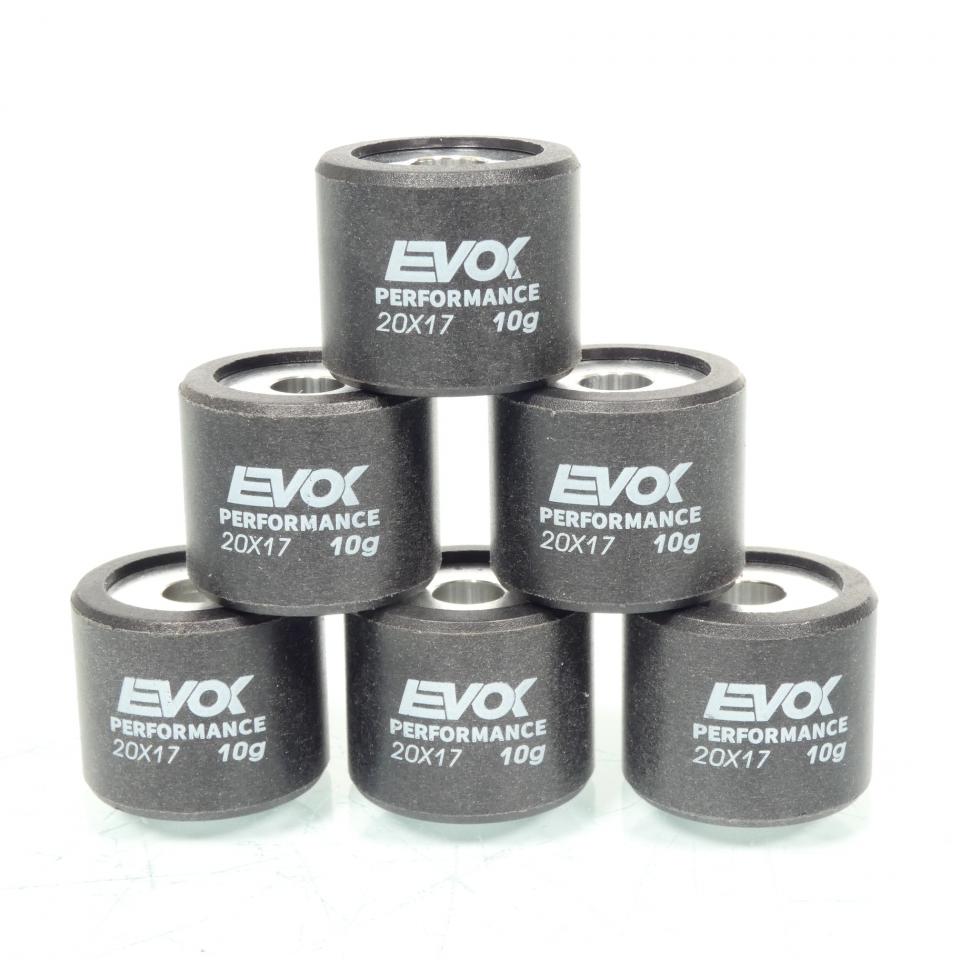 Galet rouleau de variateur EVOK pour scooter Kymco 125 Downtown 2009 à 2017 20x17 10Grs 100480106 Neuf