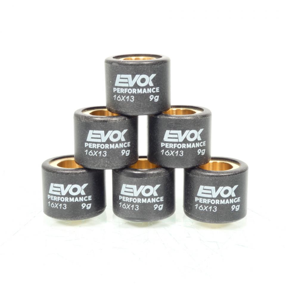 Galet rouleau de variateur EVOK pour scooter Peugeot 50 Trekker 16x13 9Grs 100480033 Neuf