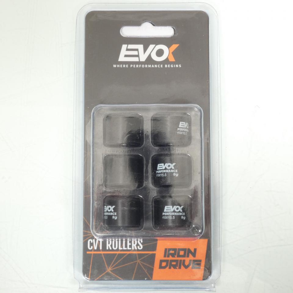 Galet rouleau de variateur EVOK pour scooter Gilera 50 Stalker 2009 19x15.5 9Grs 100480068 Neuf