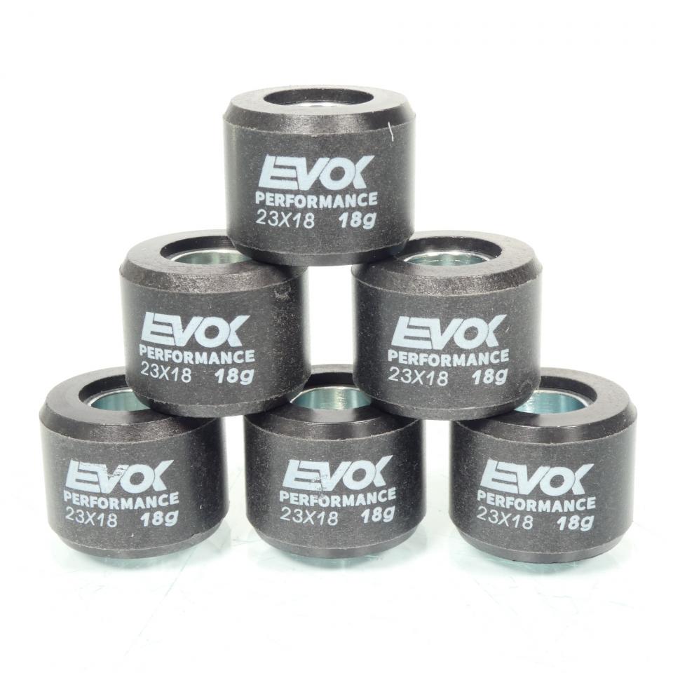 Galet rouleau de variateur EVOK pour scooter Kymco 250 X-citing 2005 23x18 18Grs 100480127 Neuf