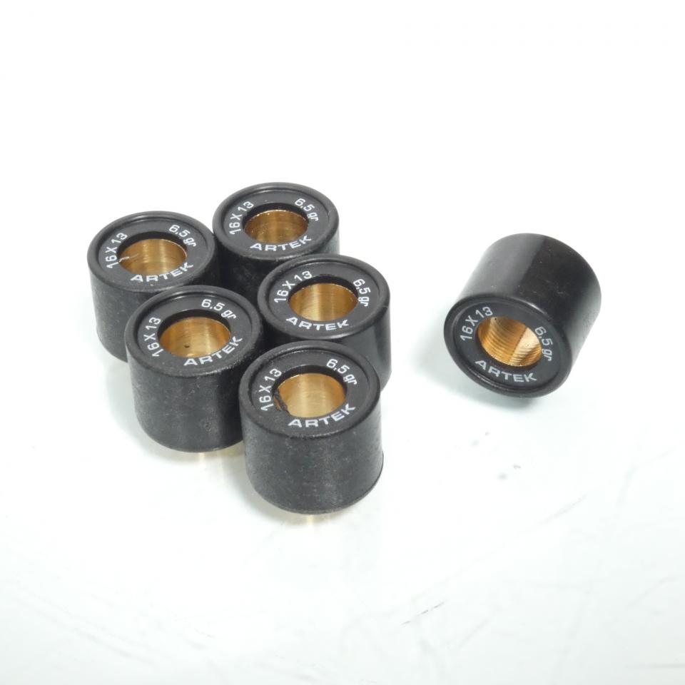 Galet rouleau de variateur Artek pour Scooter Peugeot 50 Kisbee 16x13 6.5Grs Neuf