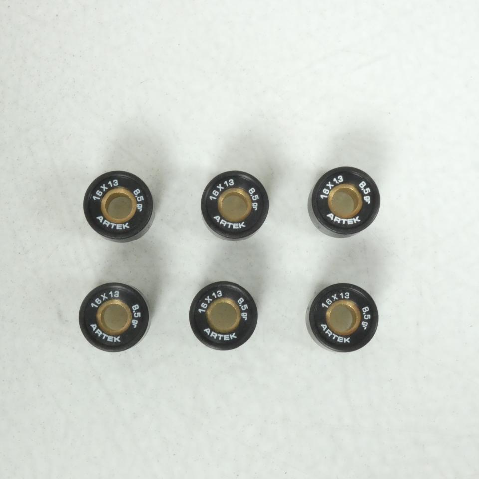 Galet rouleau de variateur Artek pour Scooter Peugeot 50 Vivacity 16x13 8.5Grs Neuf