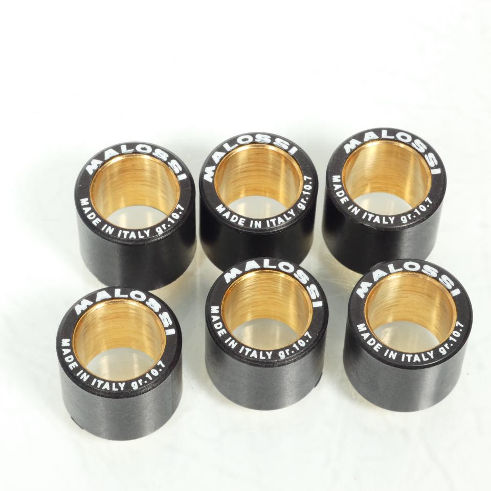 Galet rouleau de variateur Malossi pour Scooter Piaggio 125 Beverly 2000 à 2017 19x17 10.7Grs / 66 9456.SI Neuf