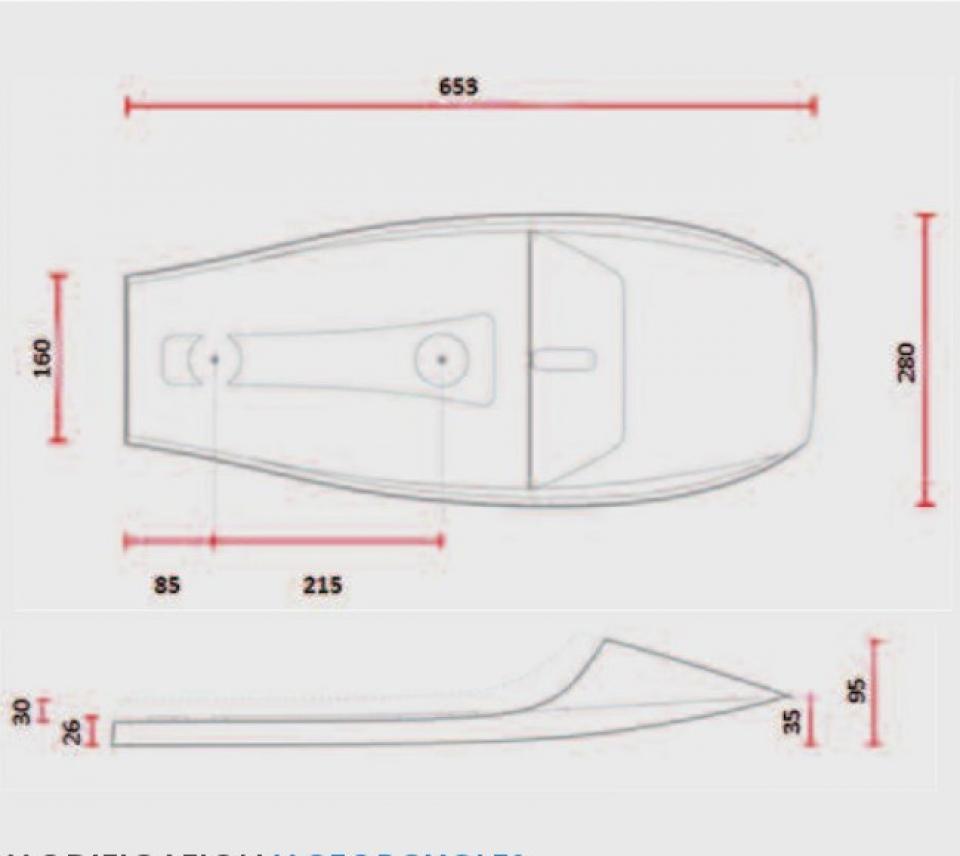 Selle biplace C. Racer pour Auto Flat Track marron Neuf