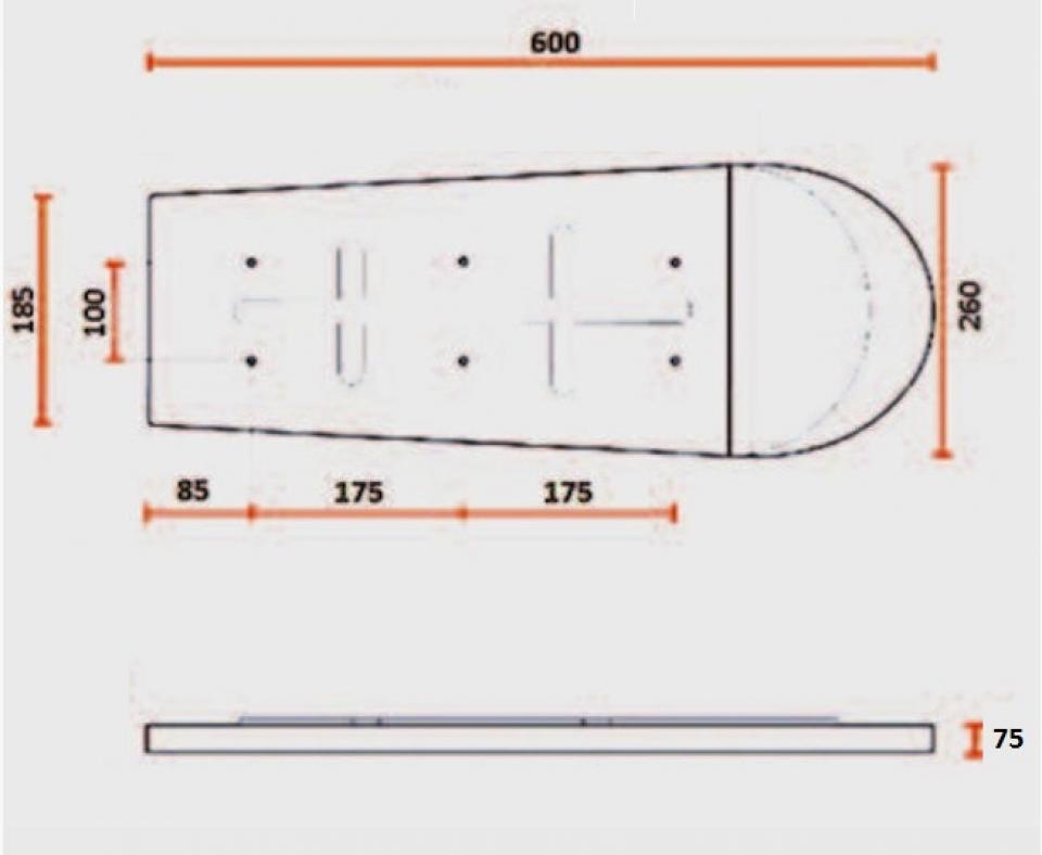 Selle biplace C. Racer pour Auto Scrambler Neuf