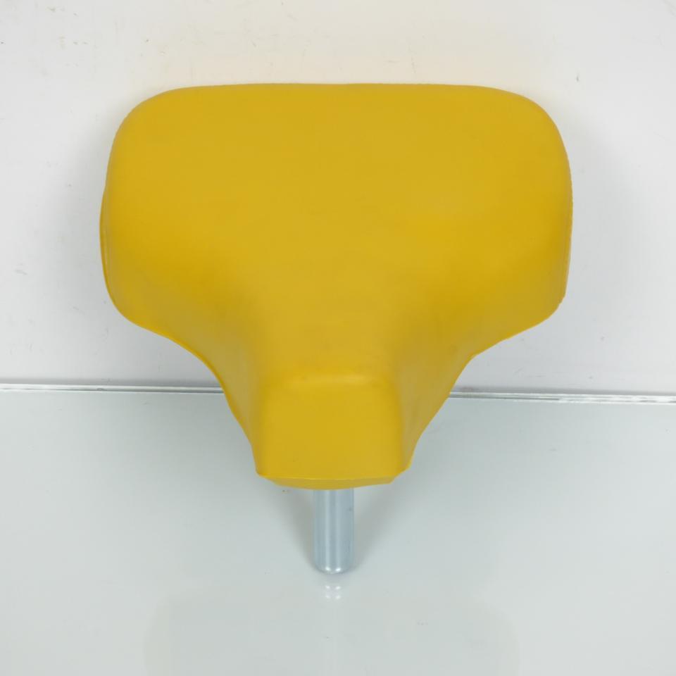 Selle pilote monoplace jaune pour mobylette cyclo Peugeot 103 Ø25mm Neuf