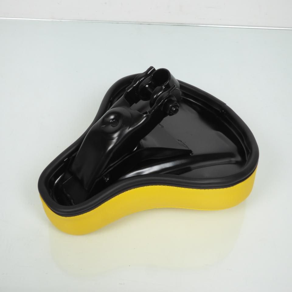 Selle confort pouff jaune pilote pour mobylette Peugeot 103 cyclomoteur cyclo