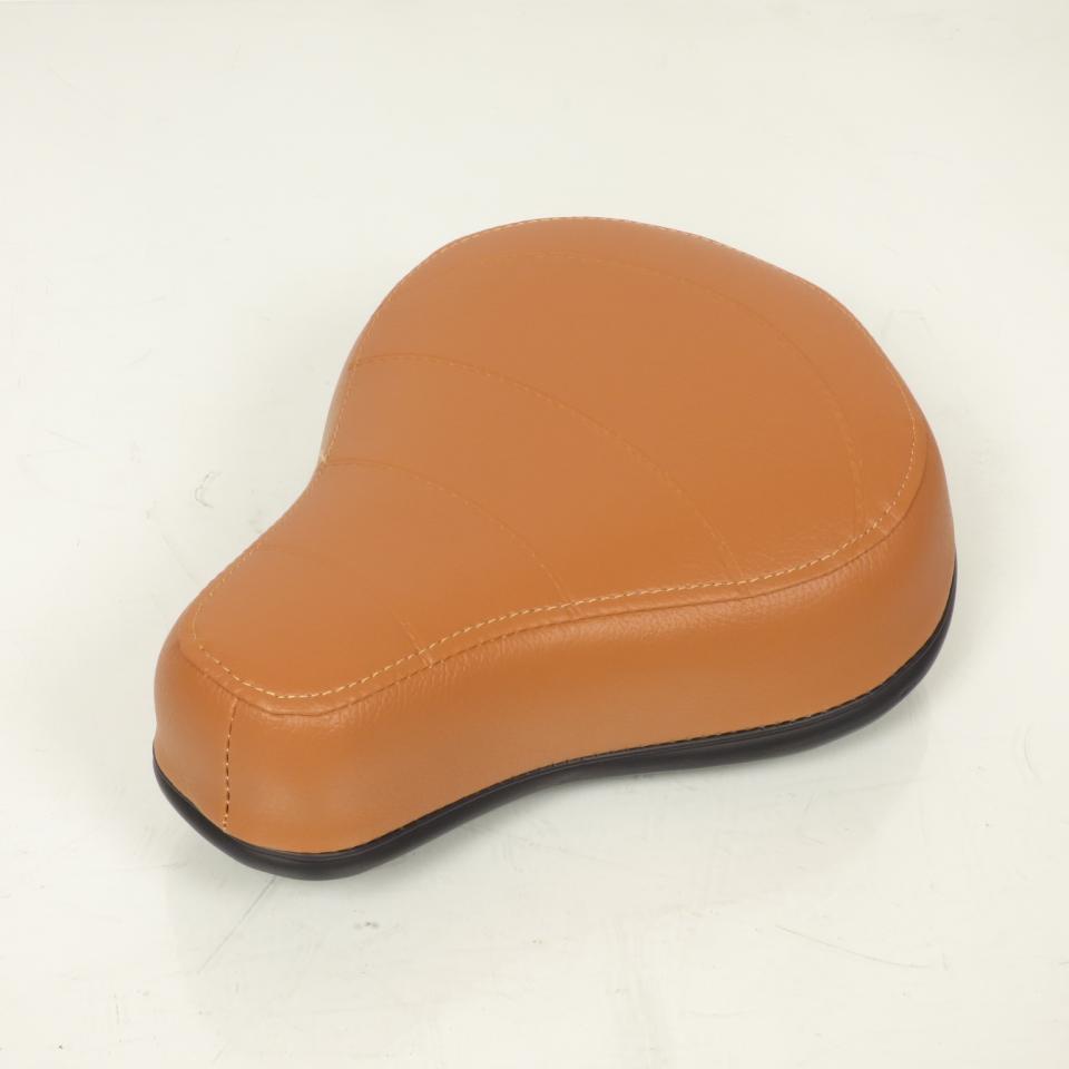 Selle pilote caramel sans ressort pour mobylette MBK 51 Ø22mm Neuf camel