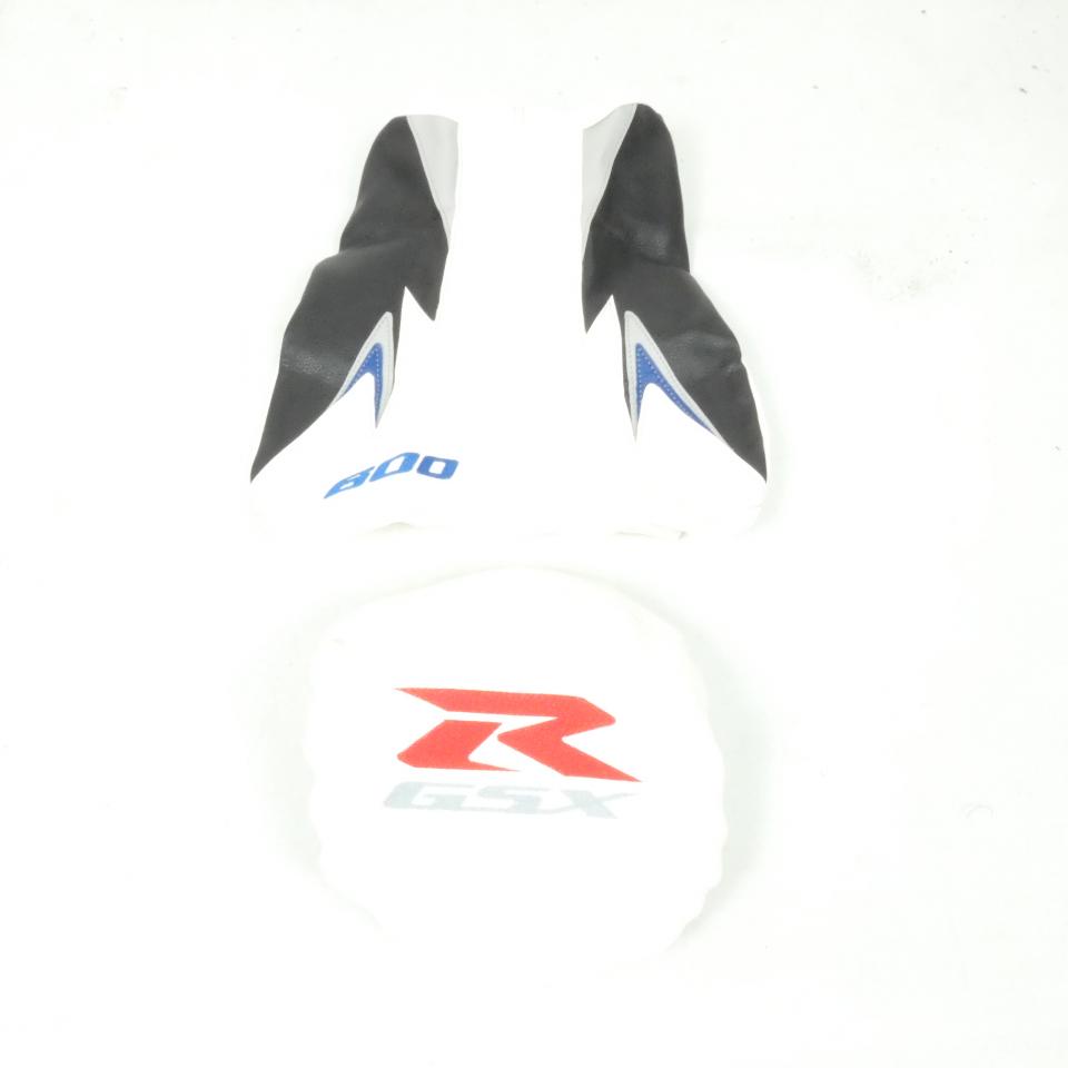 Paire Housse selle Bagster pour moto Suzuki 600 Gsx-R 2008 2201F blanc Noir