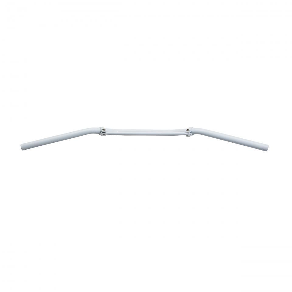 Guidon cross blanc barre noir 81cm Ø22mm Replay pour moto 50 à boite Neuf