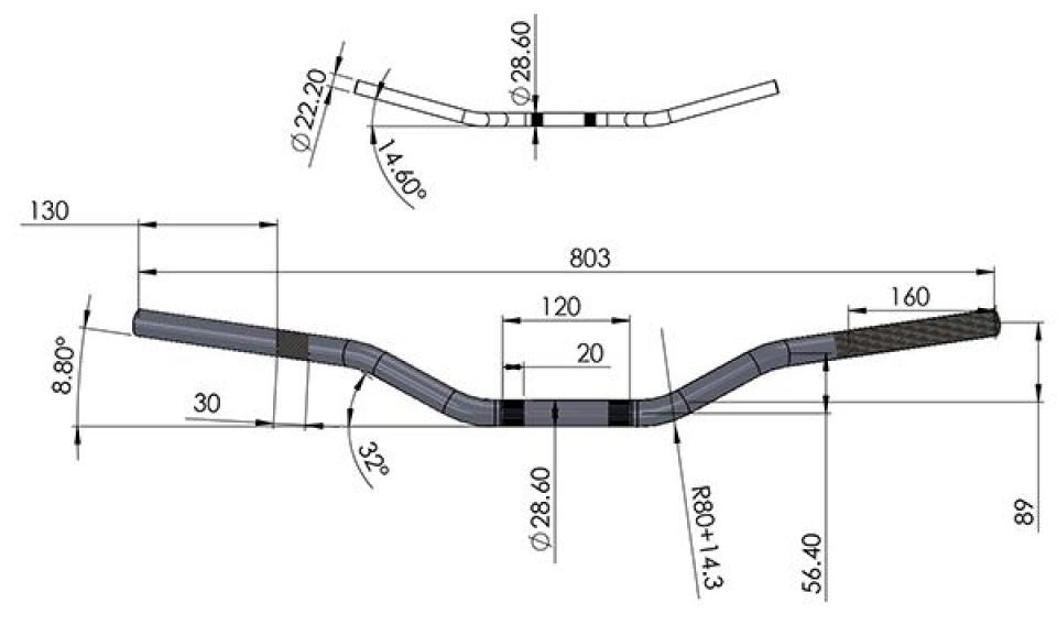 Guidon universel Sifam pour Moto Neuf