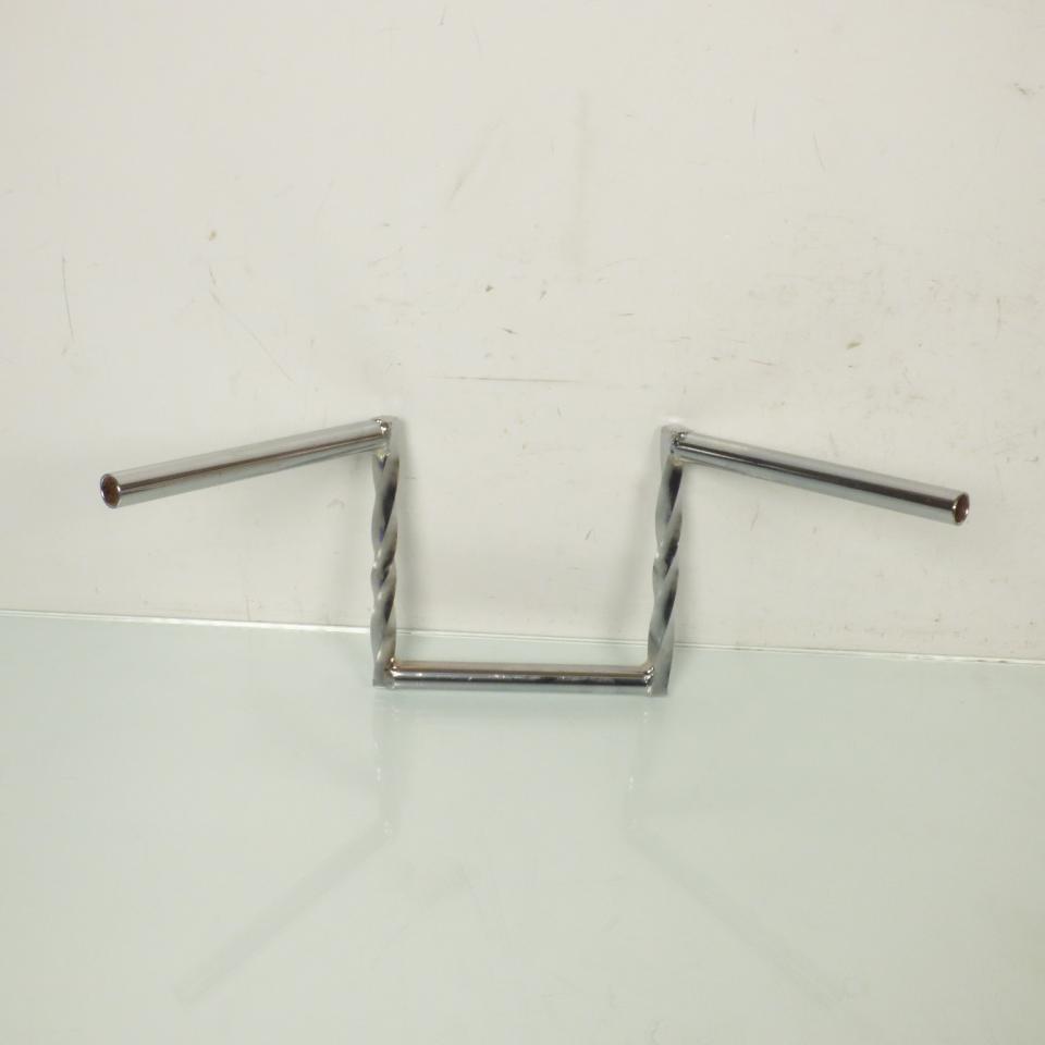 Guidon Z barre torsadé pour mobylette MBK 50 51 Ø22mm L53cm H200mm Neuf