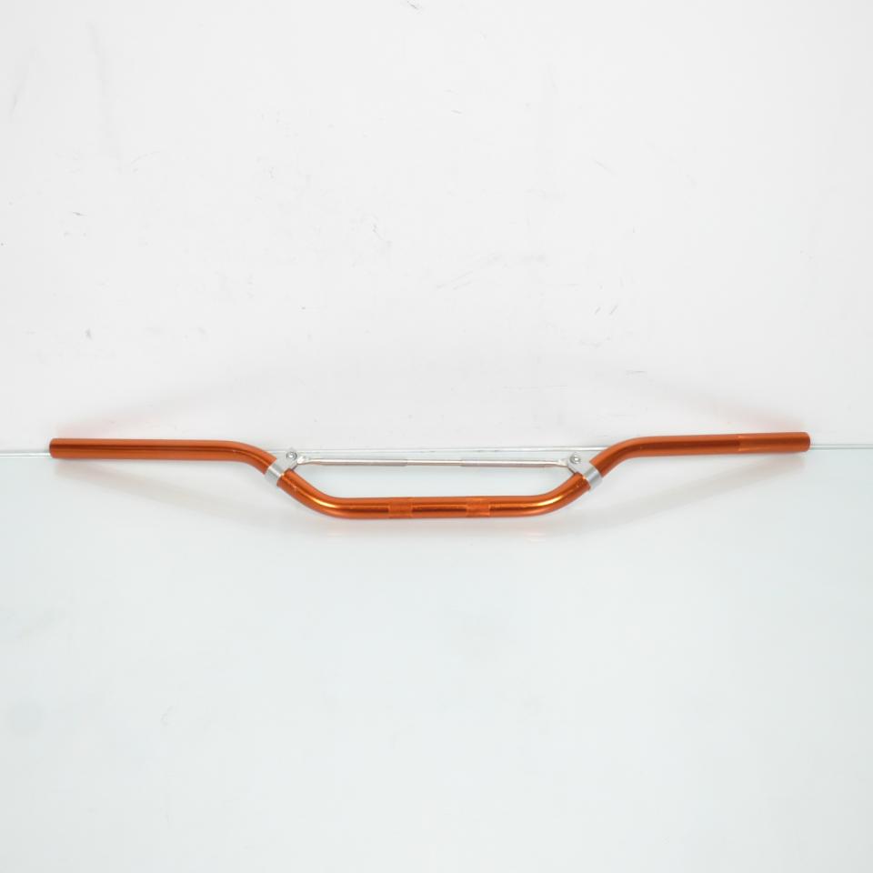 Guidon aluminium orange Ø22mm L800mm pour moto cross enduro 50 à boite Neuf